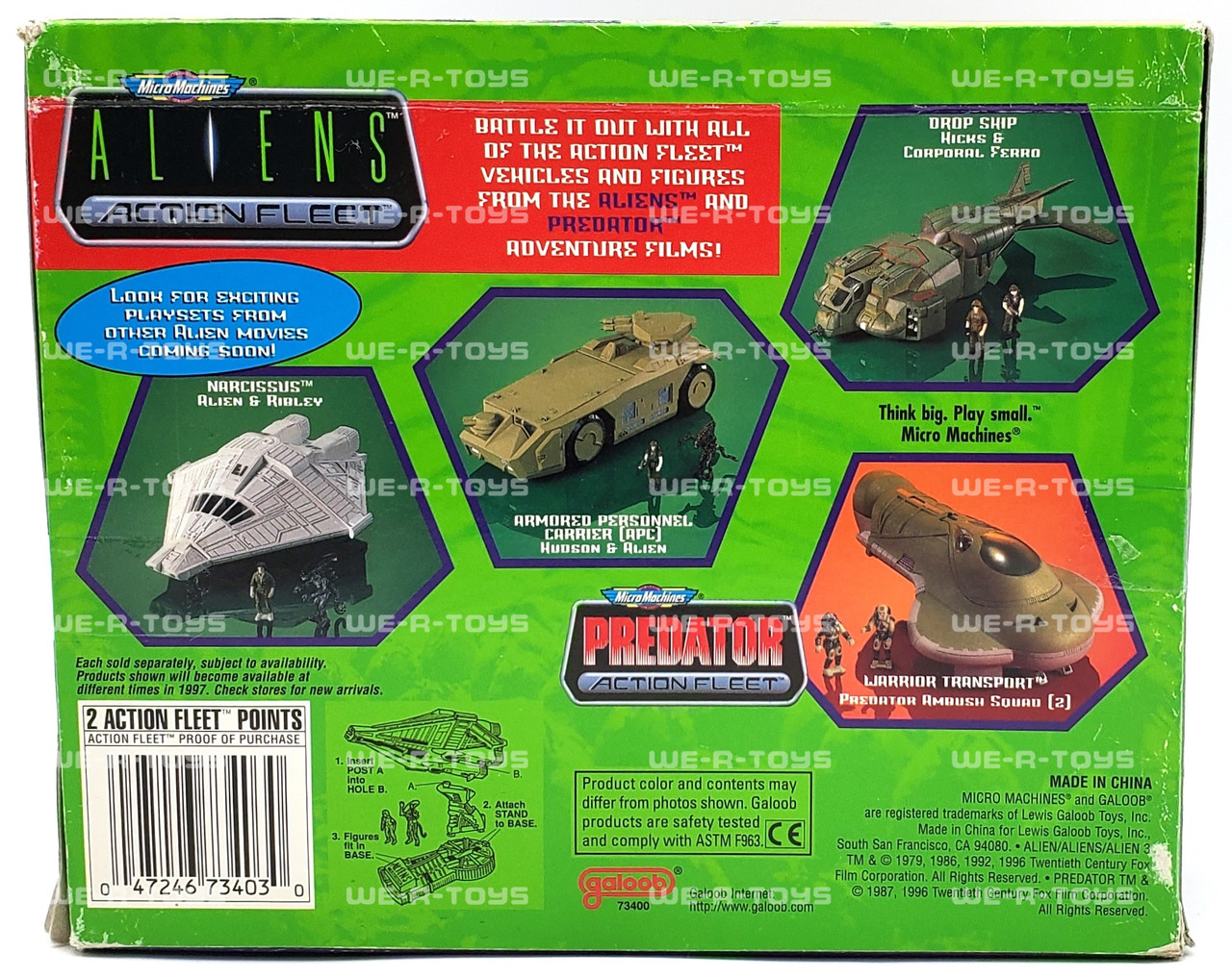 Micro Machines Aliens Action Fleet Armored Personnel Carrier