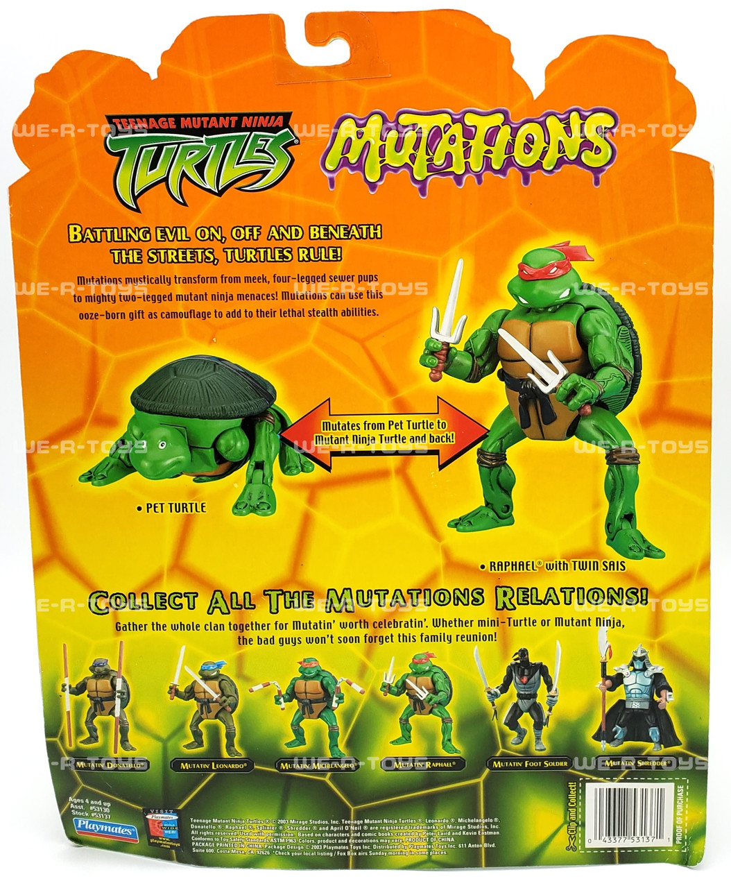 TMNT Mutations Series Mutatin' Raphael Action Figure