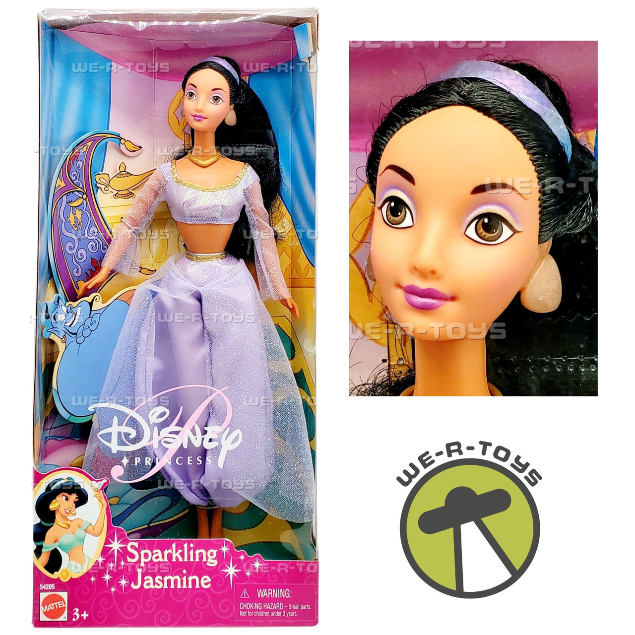 DISNEY 2002 PRINCESS JASMINE FROM ALADDIN SPARKLE PRINCESS