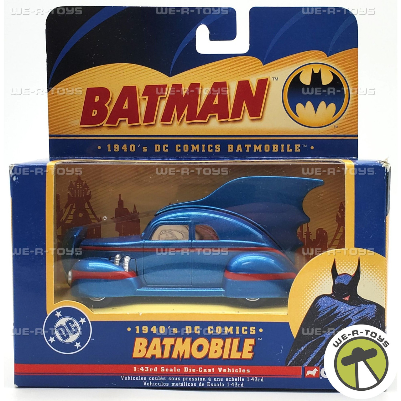 Batman 1940's DC Comics Batmobile 1:43rd Scale Die-Cast Vehicle