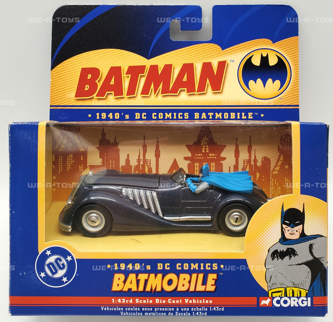 Batman 1940's DC Comics BMBV2 Batmobile Die-Cast Vehicle Corgi