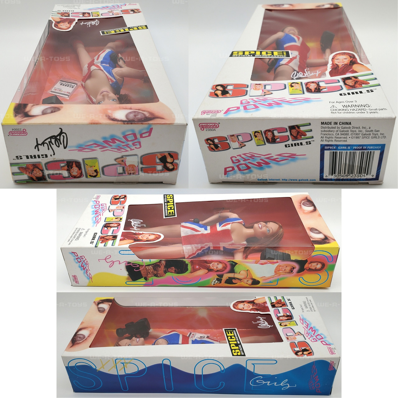 スパイスガールズ　フィギュア　5体セット　ガループ社　未開封　1997年製 Spice Girls Girl Power Set of 5 Dolls 1997 Galoob #23505