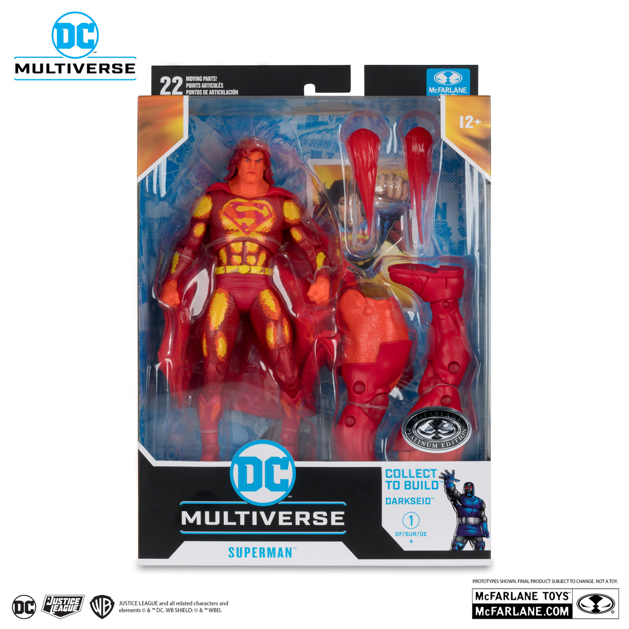 DCマルチバース icon プラチナム チェイス レア マクファーレントイズ DC Multiverse Superman Justice League Task Force Platinum Chase