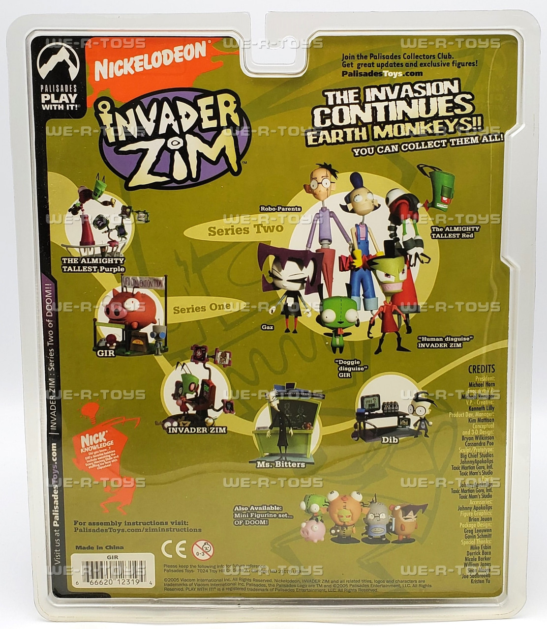 Invader Zim Doggie Disguise GIR Figure Series 2 of Doom Palisades