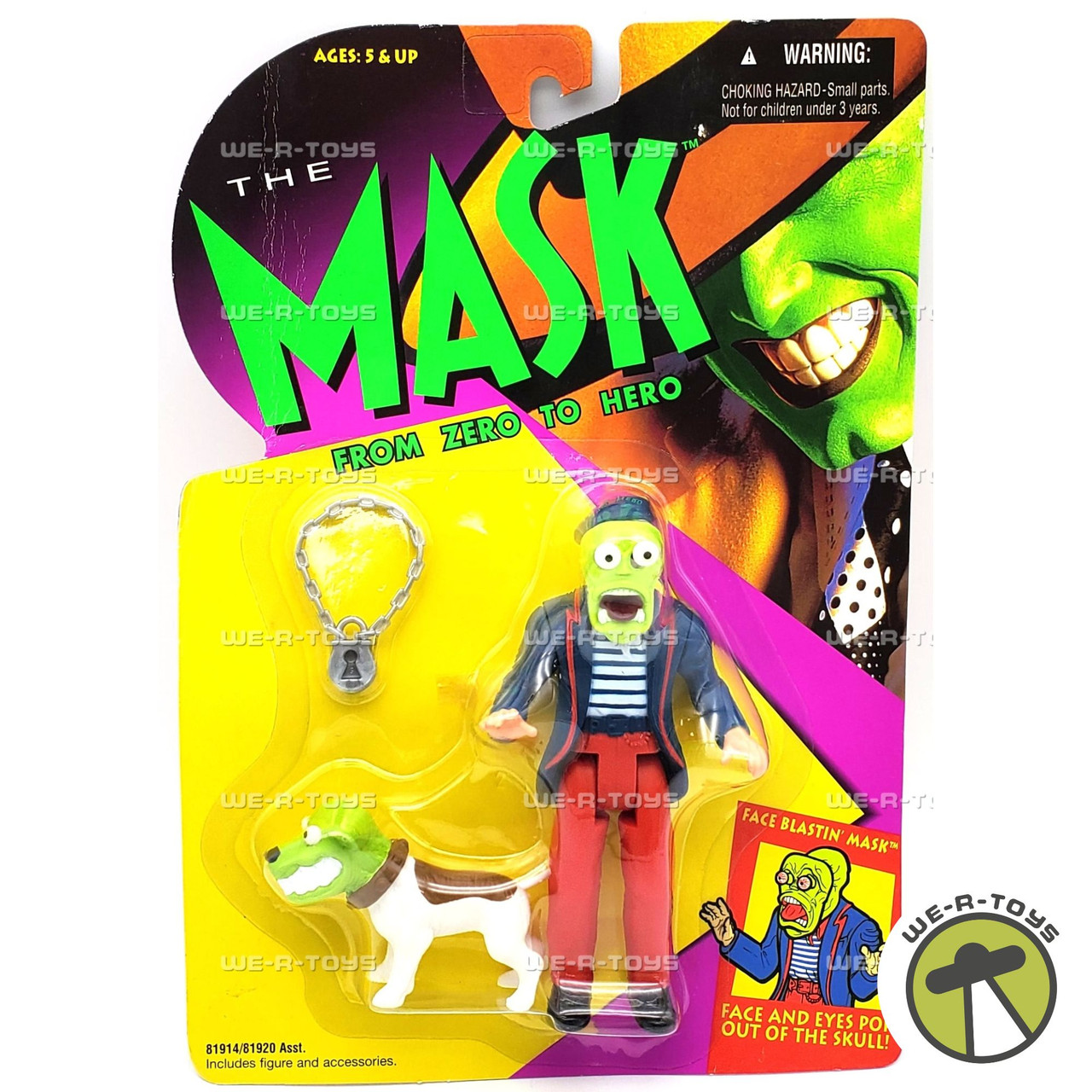 The Mask From Zero to Hero Face Blastin' Mask Action Figure 1994