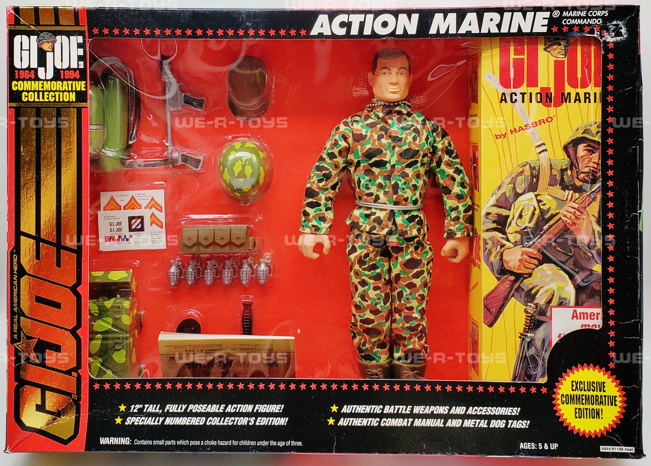 Joe Commemorative Collection Action Marine Figure Brown Hair