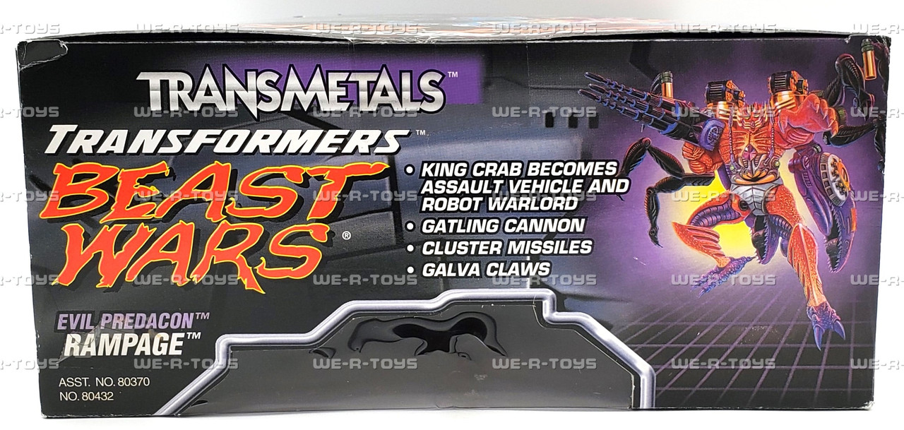 Transformers Beast Wars Transmetals Evil Predacon Rampage Figure