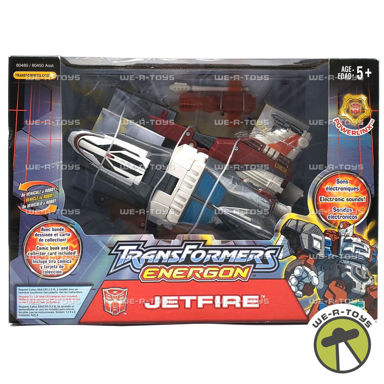 Transformers Energon Jetfire Action Figure Powerlinx 2003 Hasbro