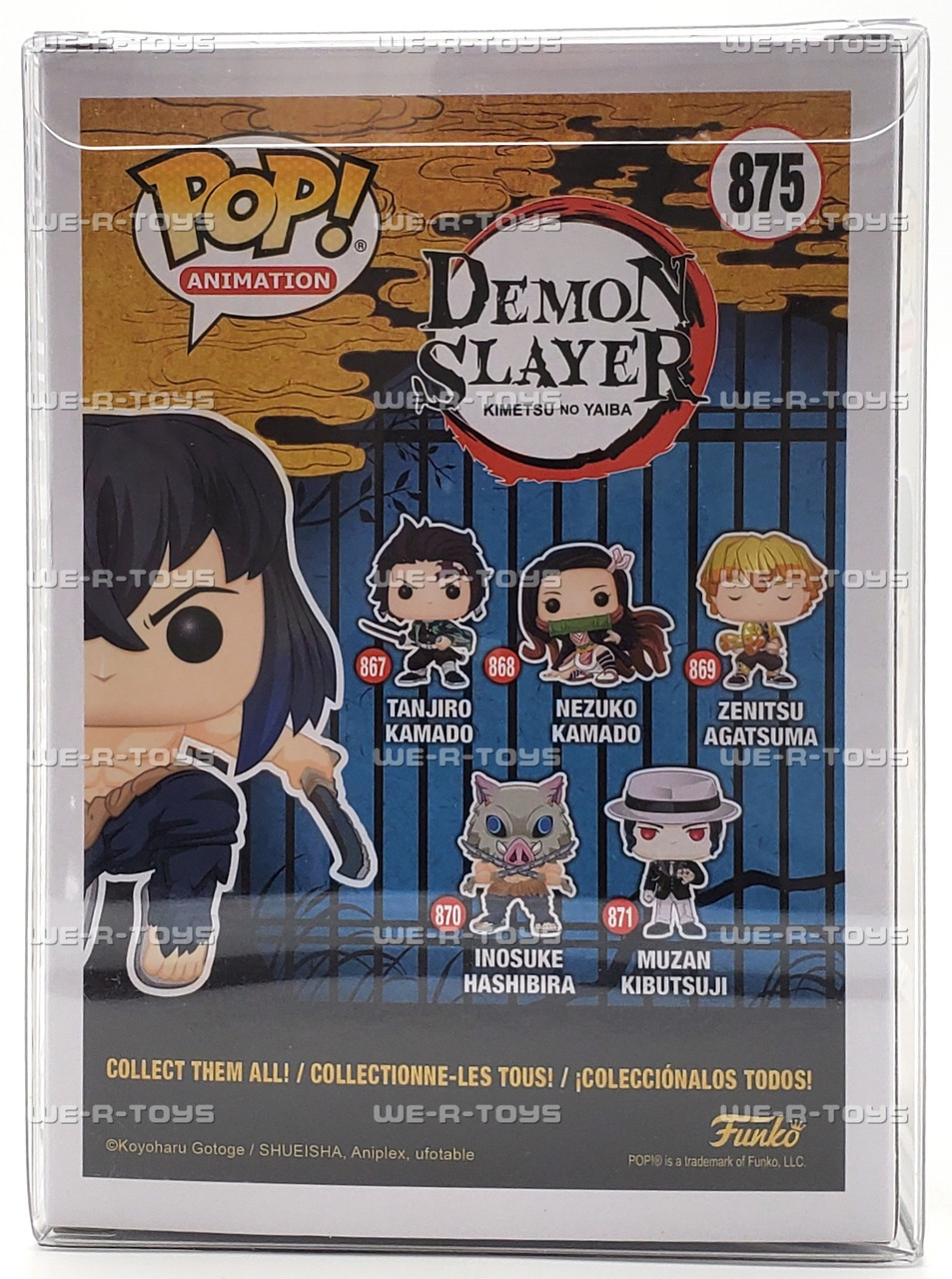 Funko Pop Animation Demon Slayer Inosuke Hashibira Figure Flocked