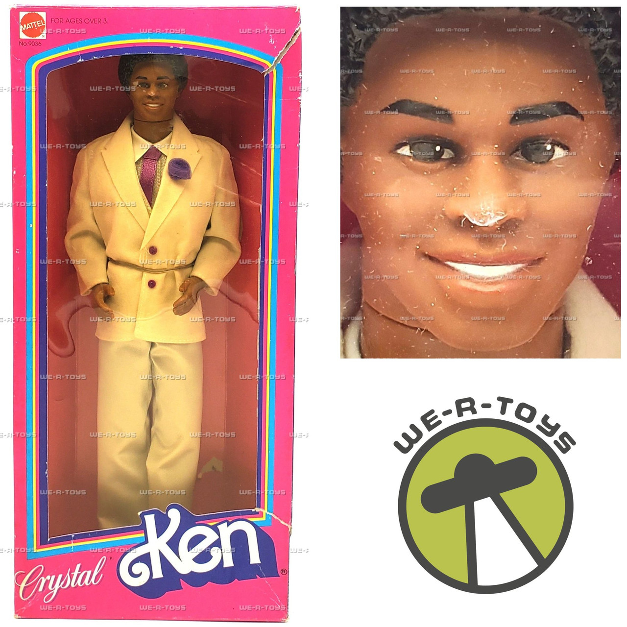 Barbie Crystal Ken African American Handsomest Doll 1983 Mattel