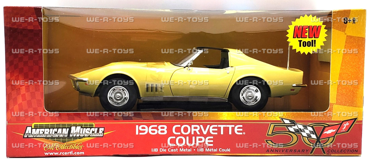 AMERICAN MUSCLE 1968 CORVETTE コルベット ミニカー 1/18 展示品 未使用