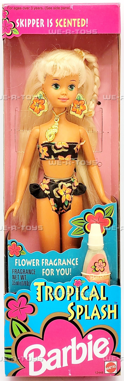 Barbie Tropical Splash Skipper Doll Scented 12448 Mattel 1994 - We