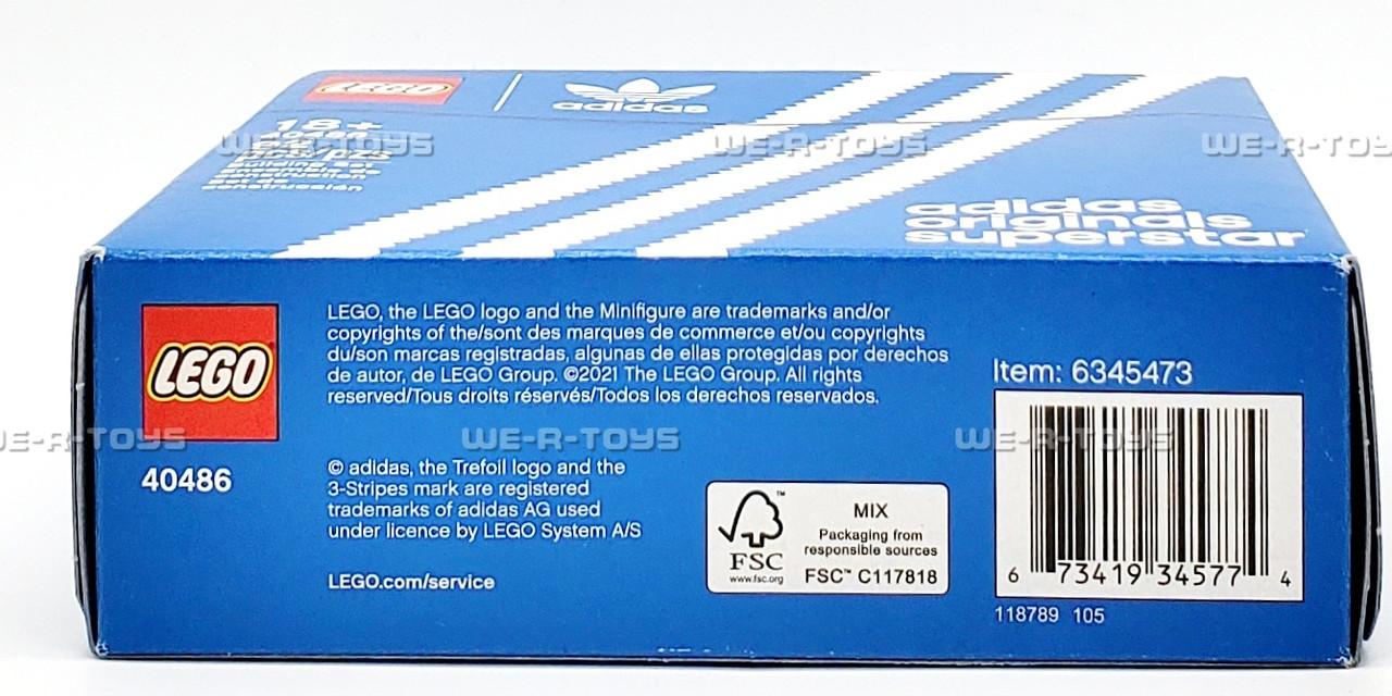 LEGO Adidas Originals Superstar Mini 92 pcs Building Set 40486