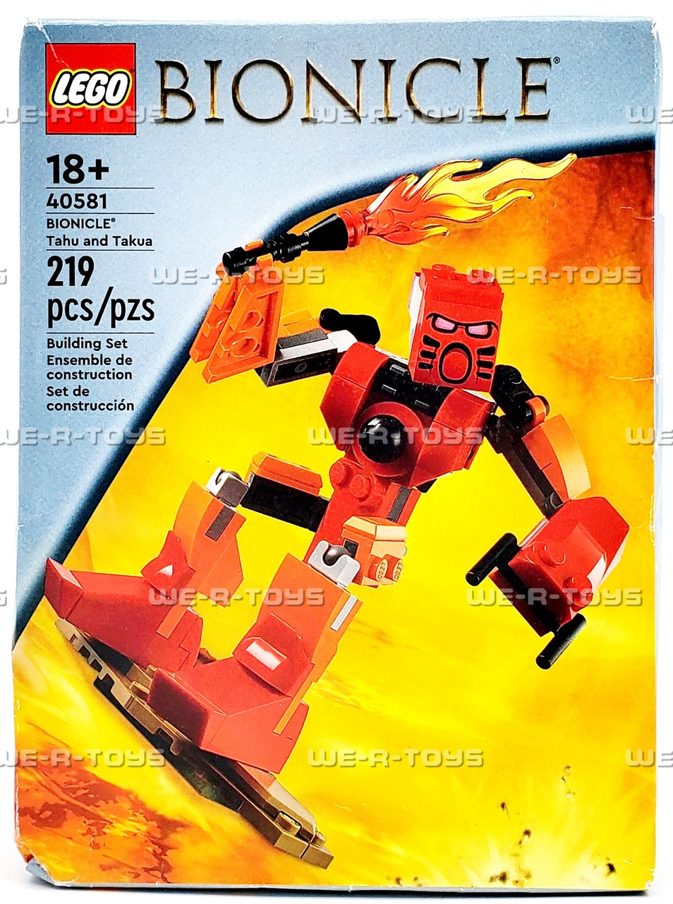LEGO Bionicle Tahu and Takua 219 Piece Building Set 40581 - We-R-Toys