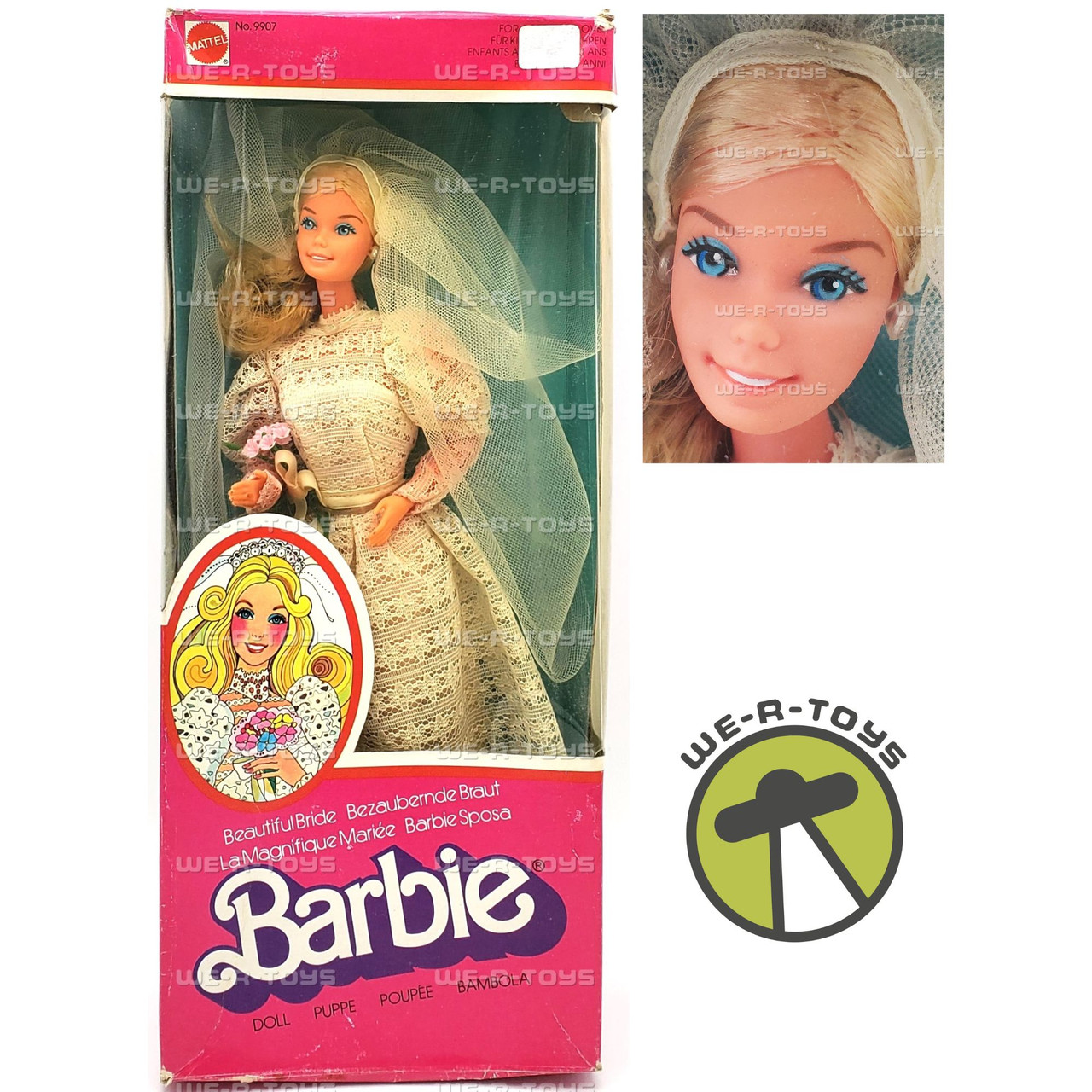 Holiday Barbie Beautiful Bride Barbie 1976 Barbie Superstar Barbie  Beautiful Bride Superstar Barbie White