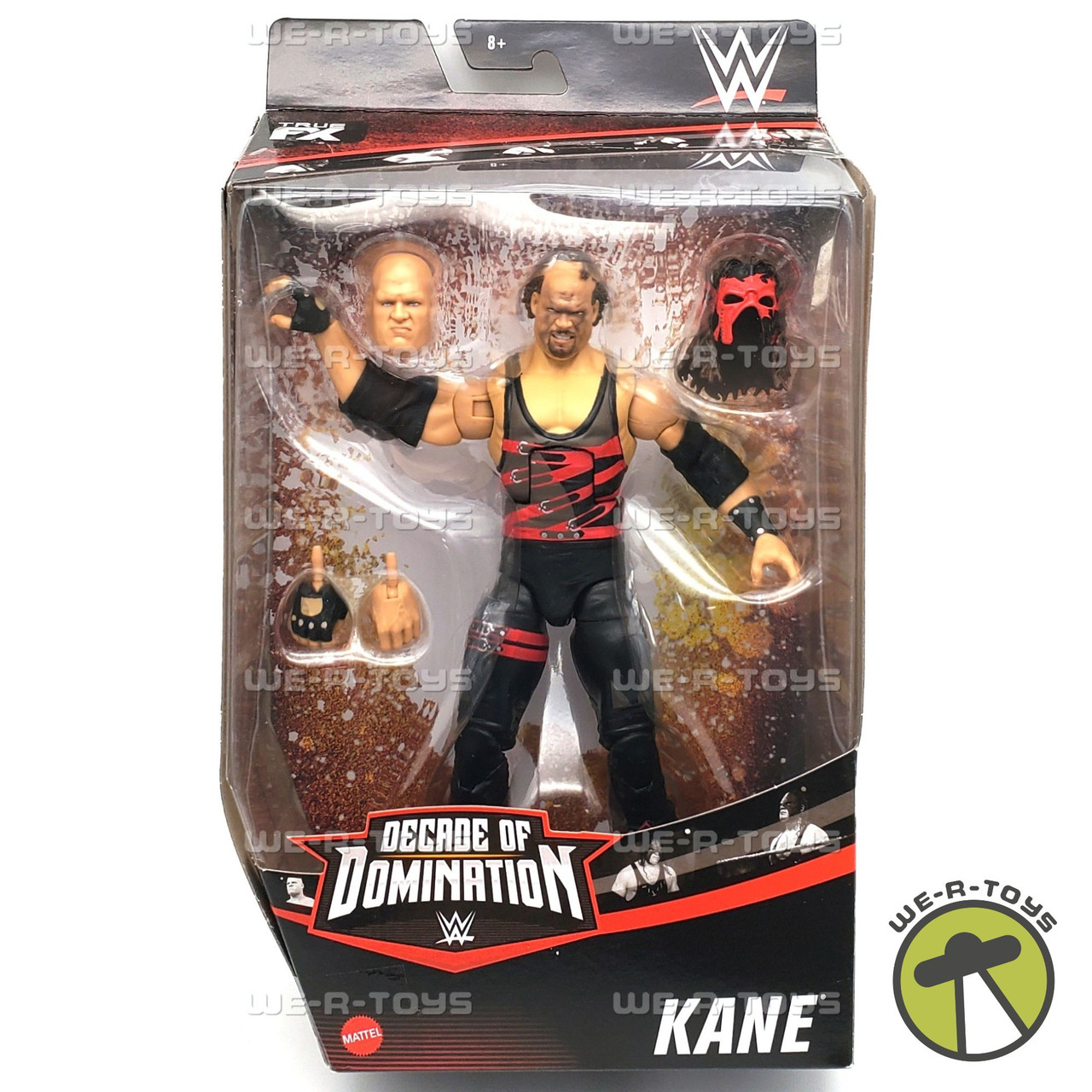 WWE Elite Collection Monday Night War Kane Action Figure & Golga Build-A-Figure Parts | Mattel