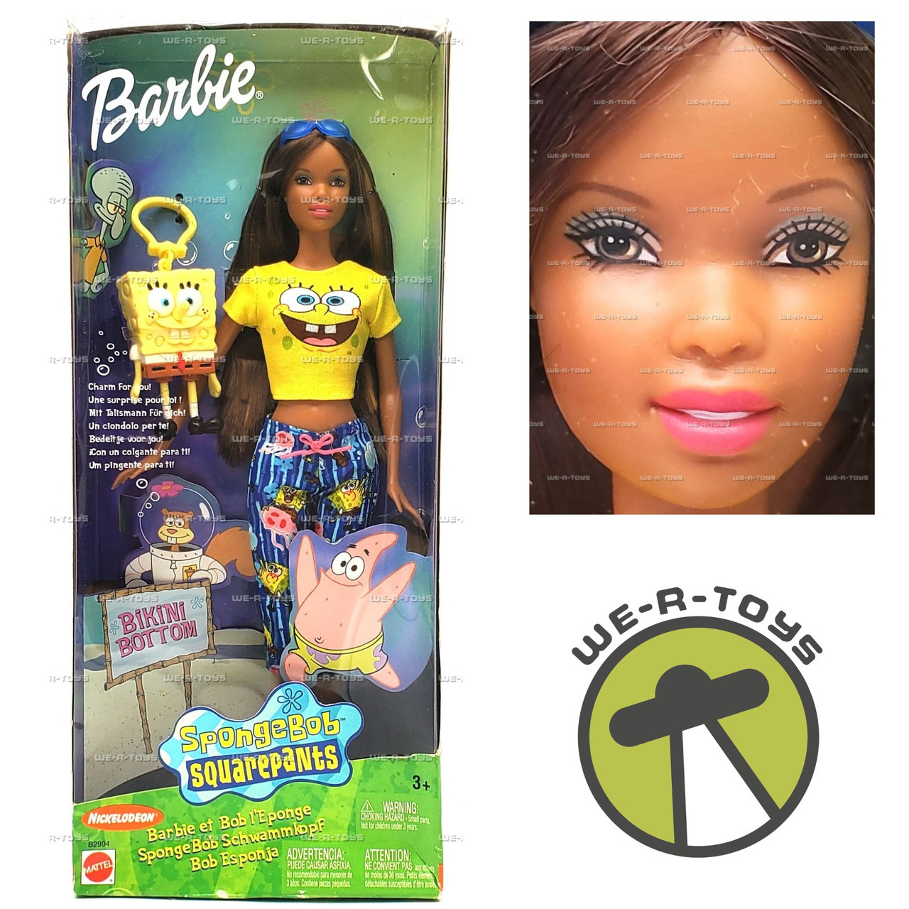 Barbie Loves SpongeBob African American Doll International 2002
