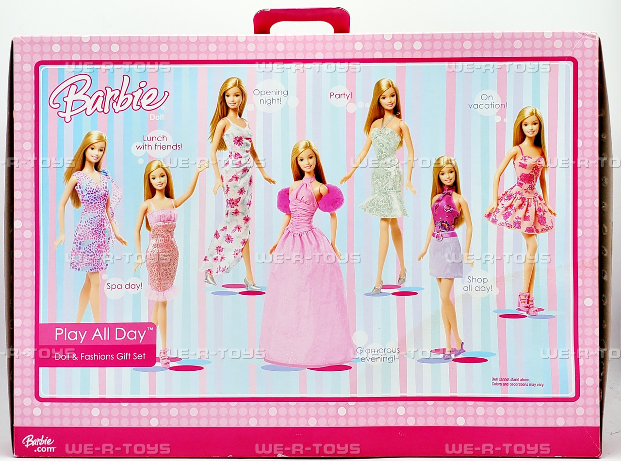 Barbie Play All Day Doll and Fashions Gift Set 2006 Mattel L0055