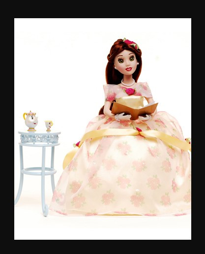Disney Dolls Brass Key Belle Porcelain Doll Disney Brass Key