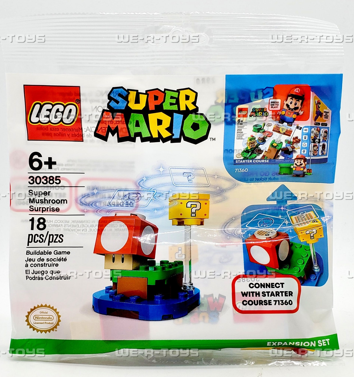 LEGO Super Mario Super Mushroom Surprise 18 Piece Building Set