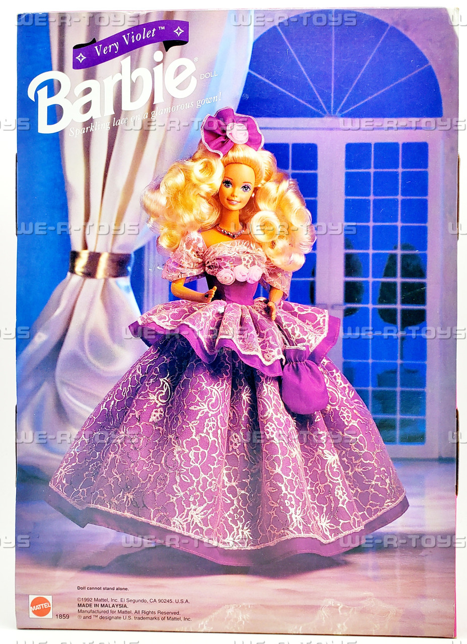 Very Violet Barbie Doll Limited Edition 1992 Mattel 1859 - We-R-Toys