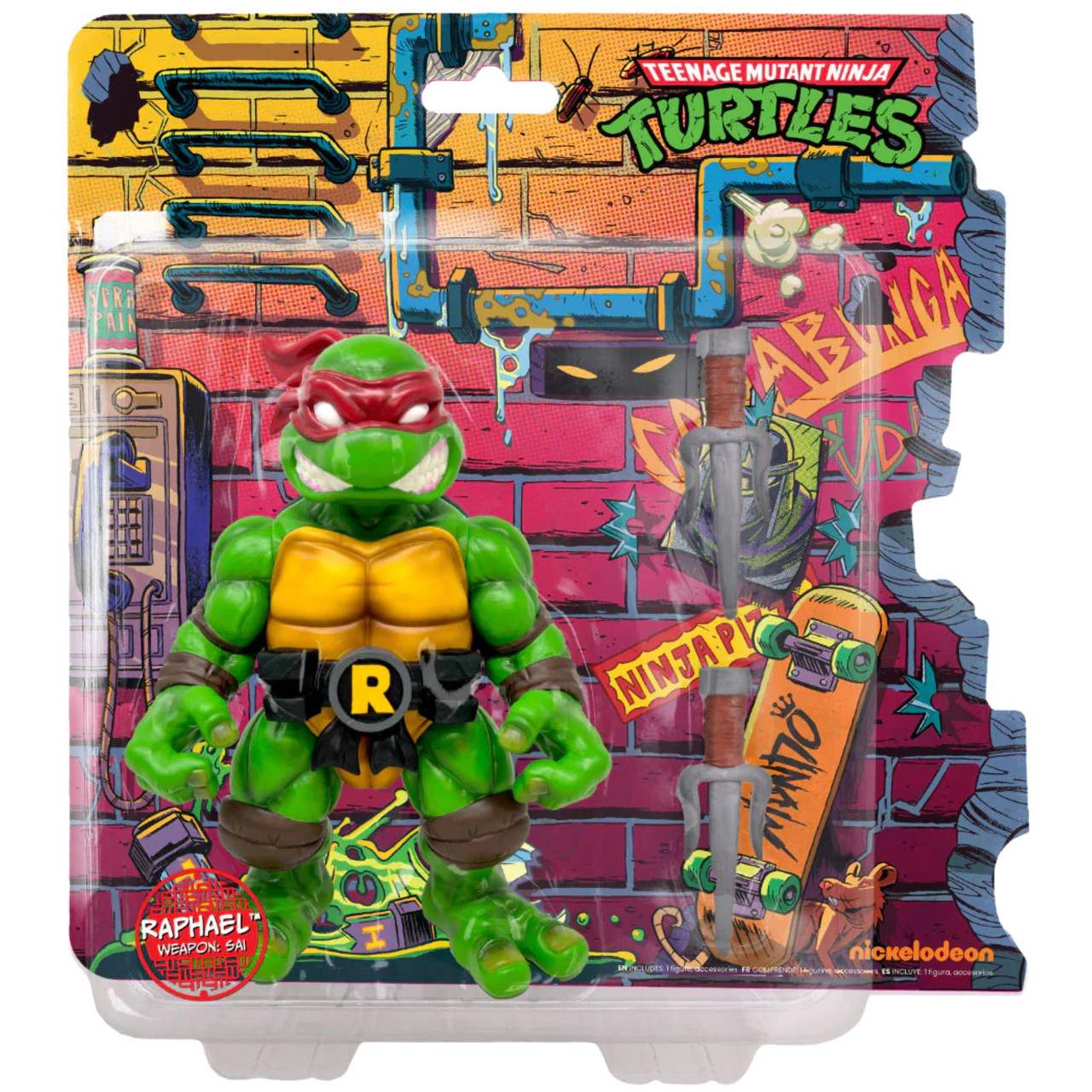 TMNT Raphael 8 Inch Soft Vinyl Action Figure Mondo - We-R-Toys