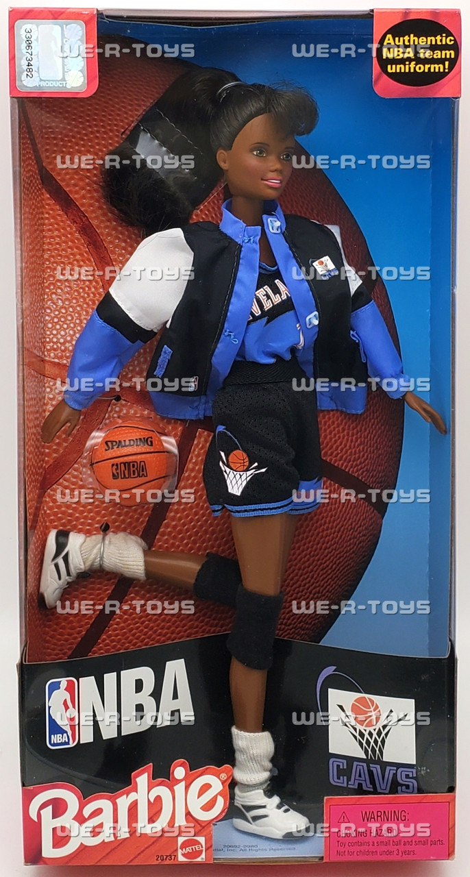 激レア‼️NBA  バービー人形　Barbie African American Barbie NBA Cleveland CAVS Cavaliers African American Doll 1998