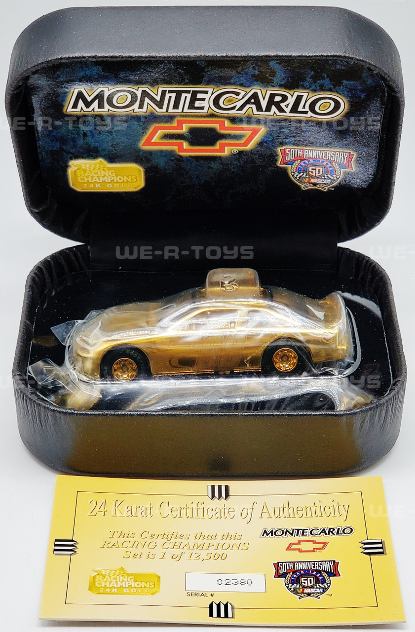 Racing Champions NASCAR 24k Gold Plated Monte Carlo Diecast Car