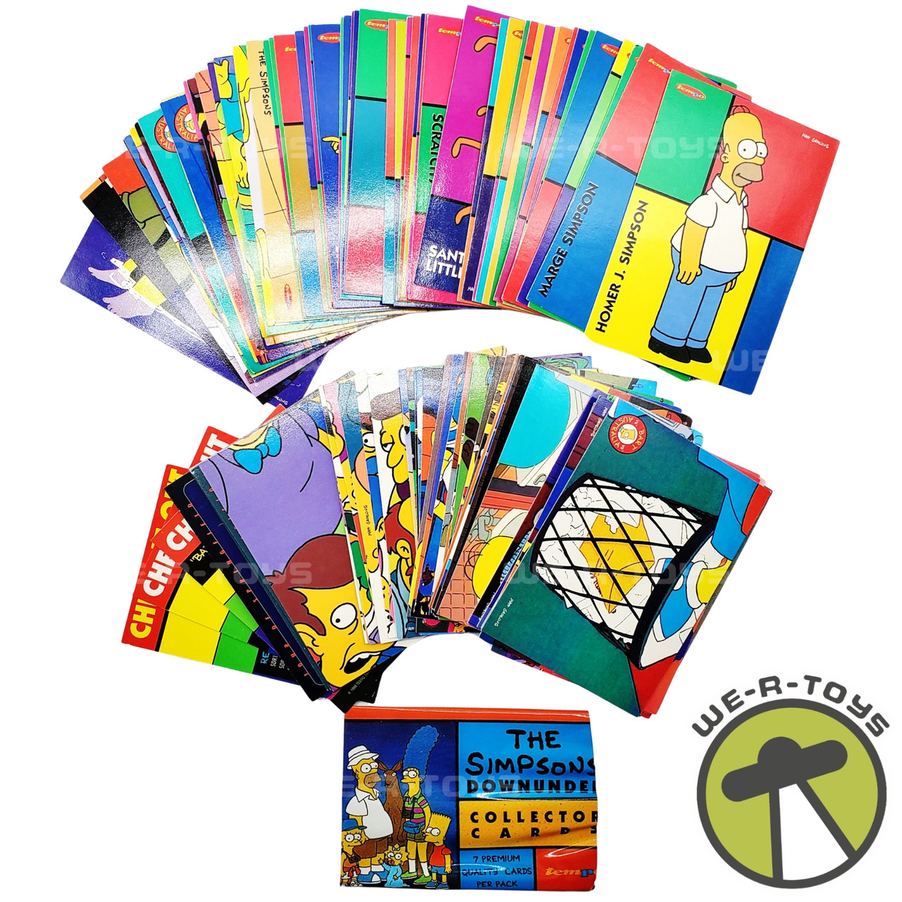 The Simpsons Down Under 1996 Base Trading Card Set 100 Cards Tempo