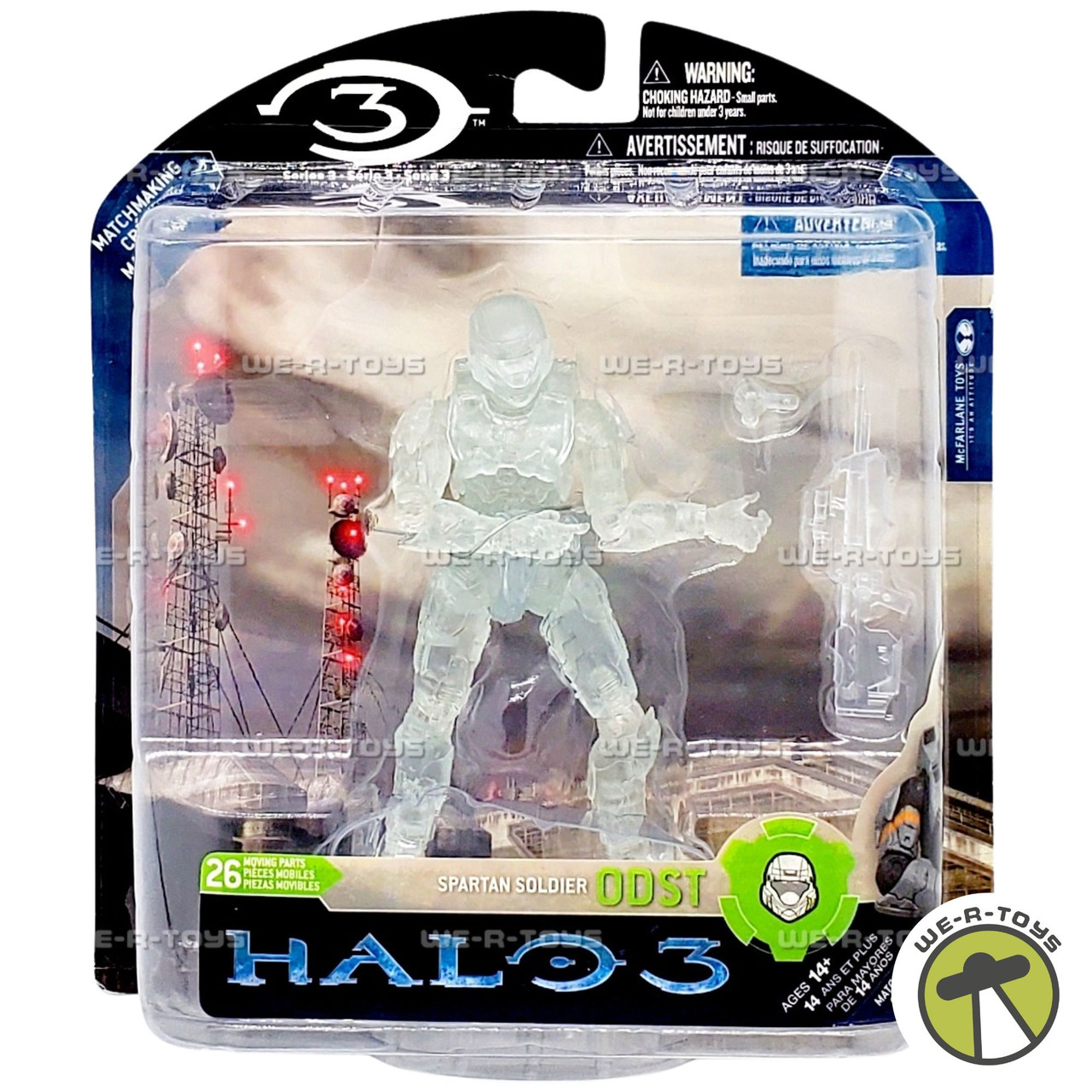 Halo 3 Series 3 Active Camo Spartan Soldier ODST Action