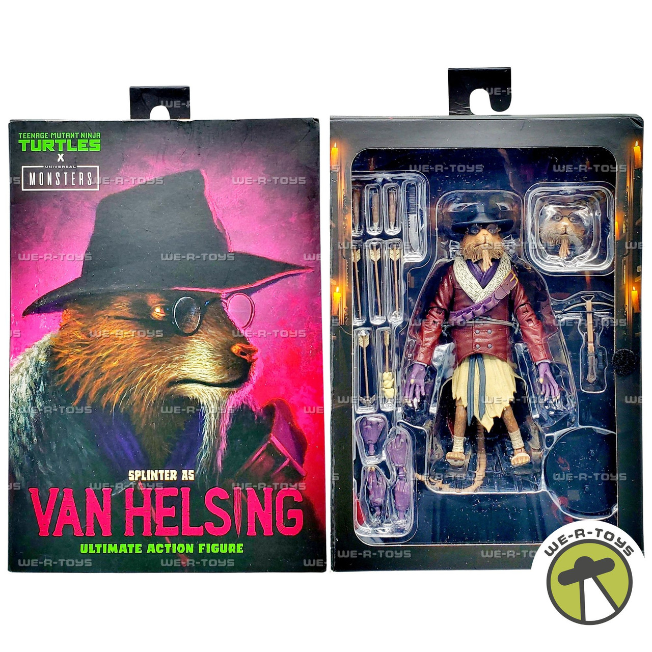 NECA TMNT Universal Monsters Splinter As Van Helsing Ultimate