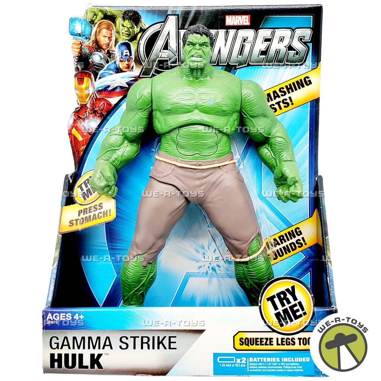 Marvel The Avengers Gamma Strike Hulk Action Figure 2011 Hasbro