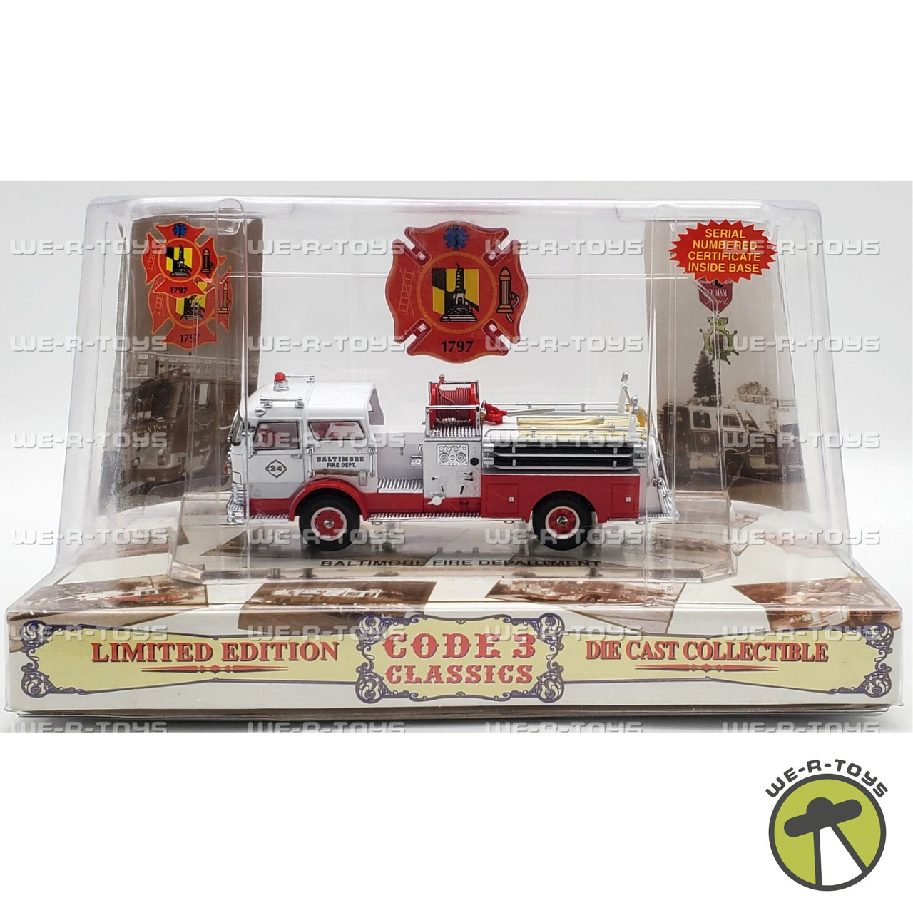 Code 3 Classics Baltimore Fire Department Die Cast Fire