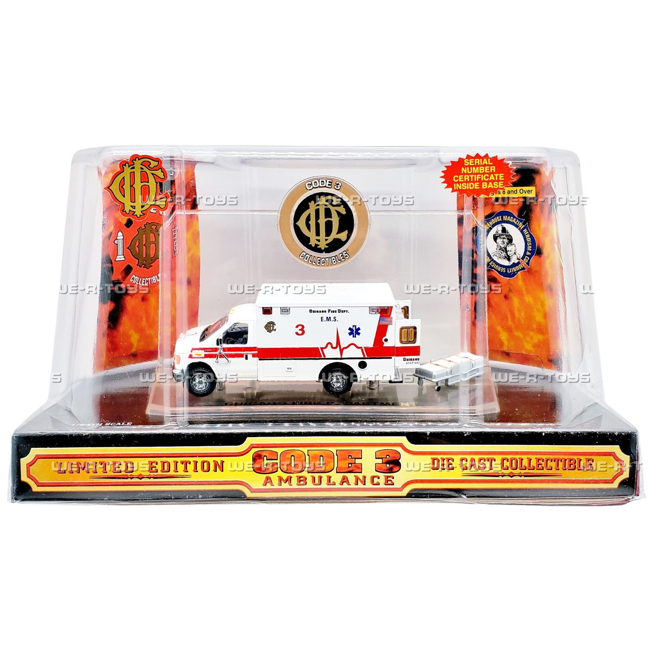 Code 3 Chicago Fire Department EMS 3 Ambulance Die Cast
