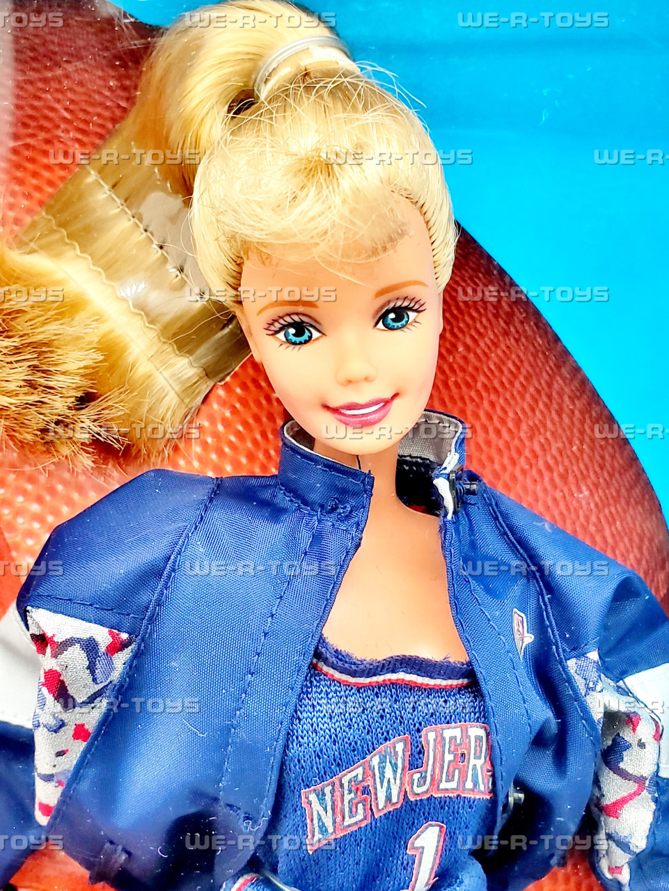 NBA Barbie New Jersey Nets Doll 1998 Mattel 20726 - We-R-Toys