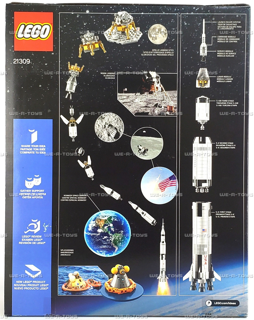 Rocket Ship Lego Saturn V Reedition LEGO Ideas 92176 NASA Apollo