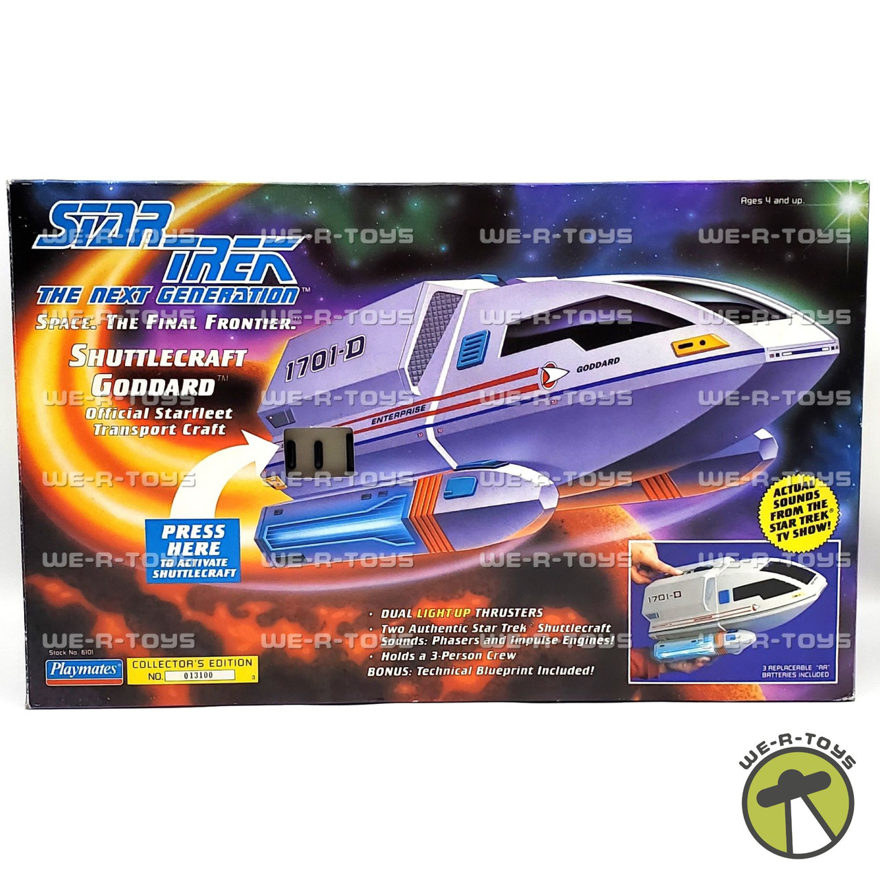 Star Trek The Next Generation Shuttlecraft Goddard 1992 Playmates