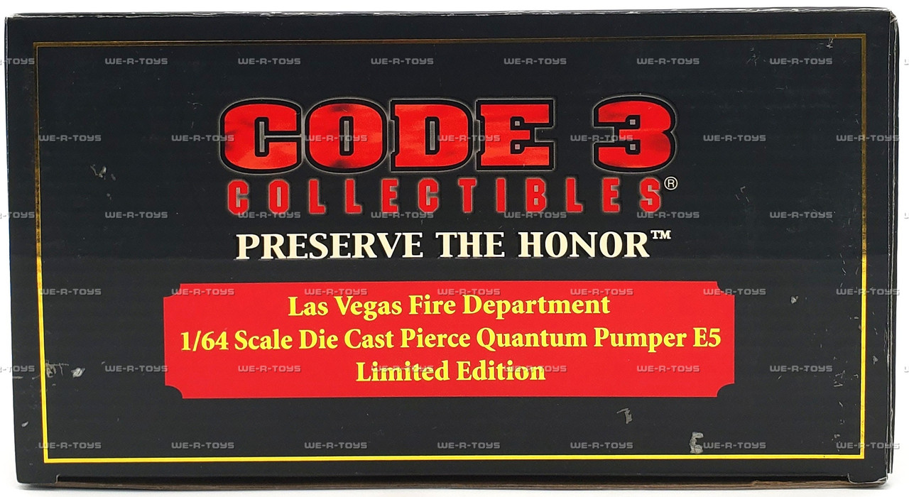 Code 3 Collectibles Las Vegas Fire Department Pierce Quantum