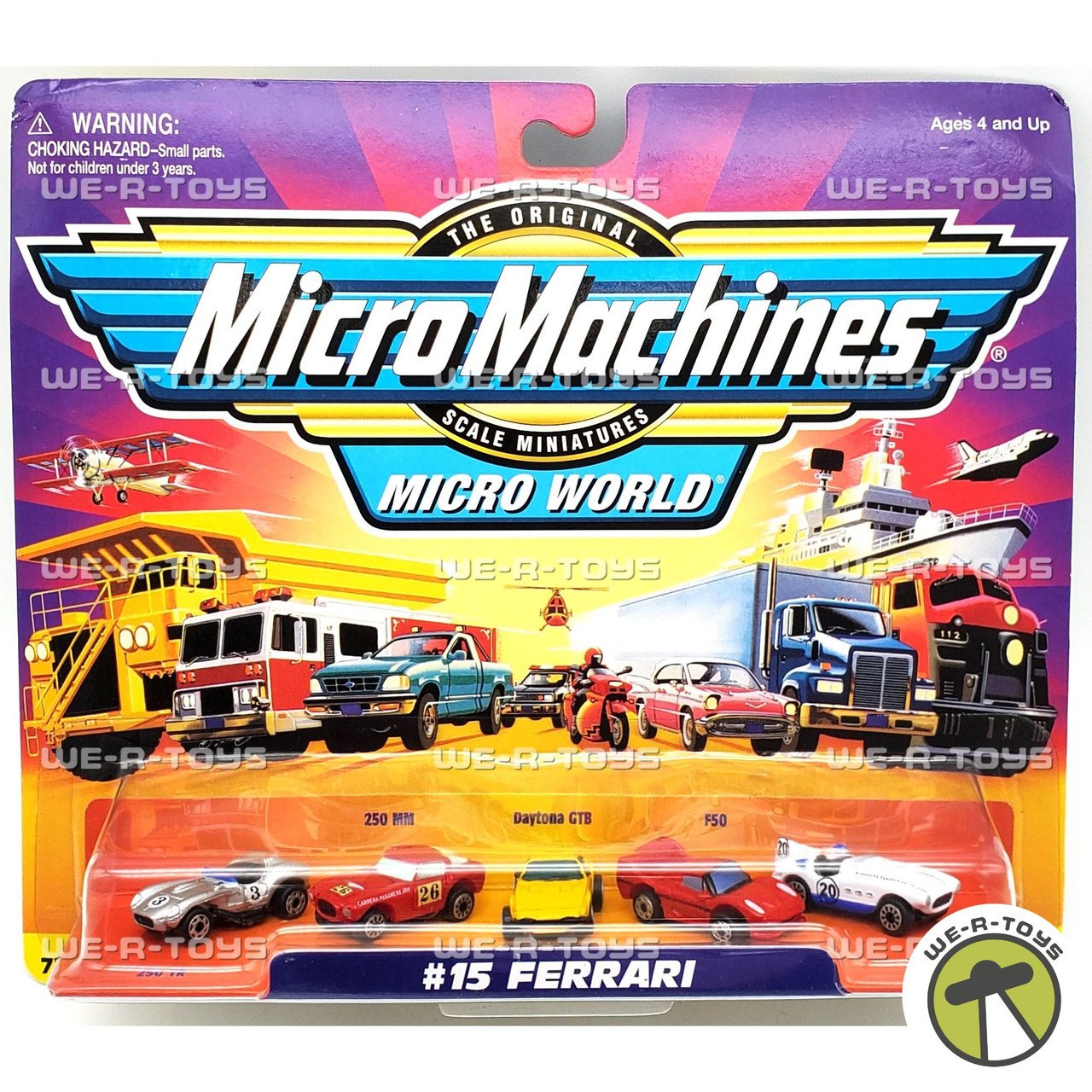 Micro Machines FERRARI COLLEZIONE 1 Micro Machine Funrise Ferrari Testarossa Red Sport Vintage
