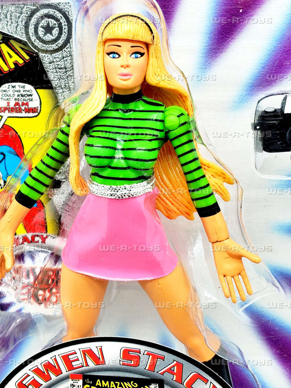 Marvel Silver Ages Gwen Stacy Action Figure 1999 Toy Biz 47769