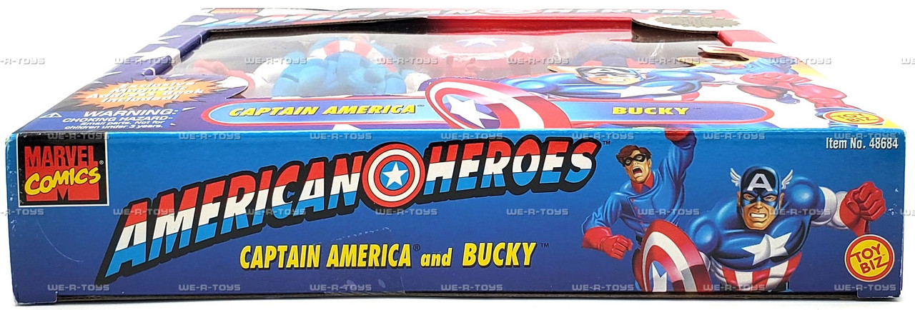 Marvel Comics American Heroes Captain America & Bucky Figures 1998