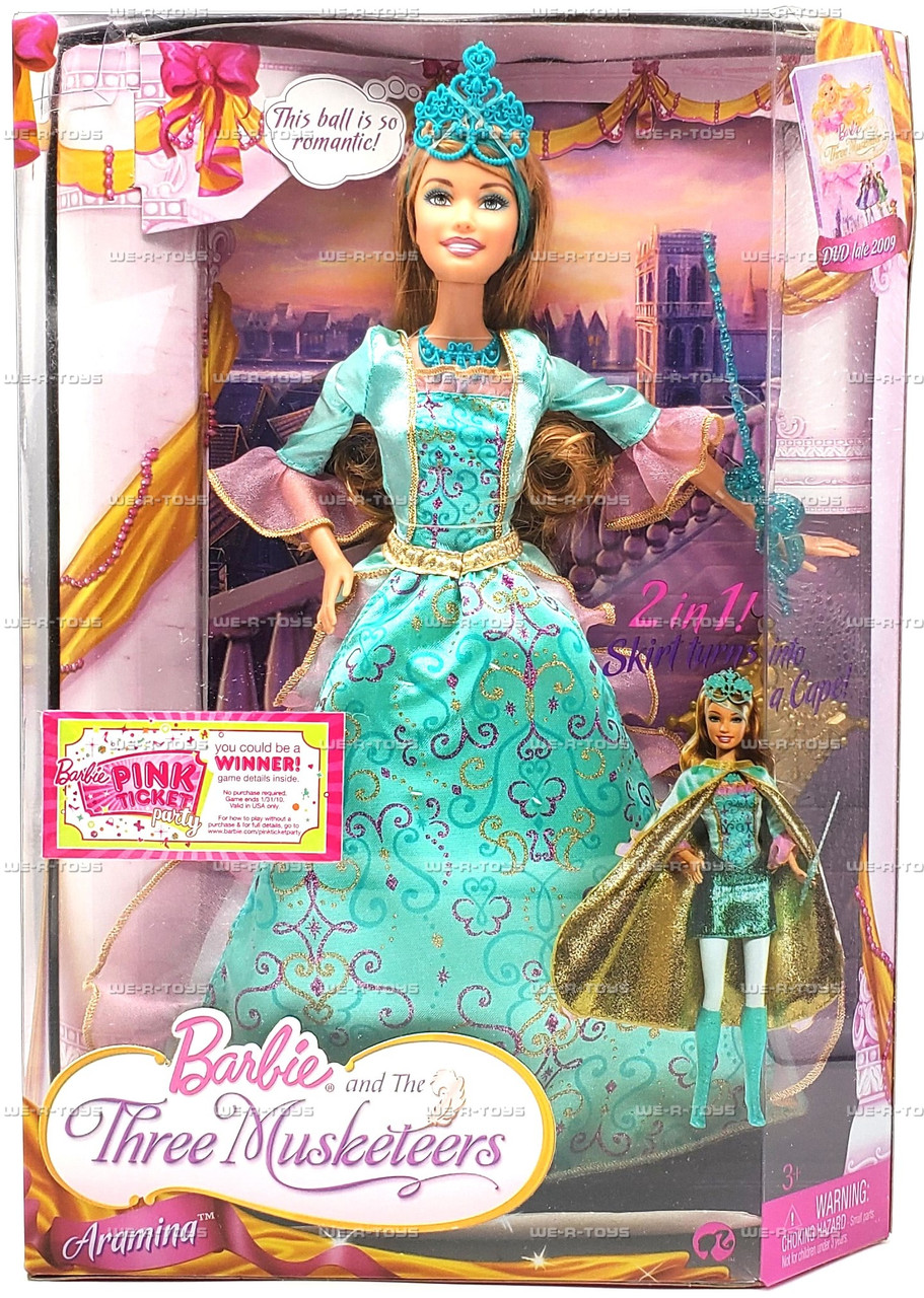 Barbie and The Three Musketeers Aramina Doll 2008 Mattel #N8019