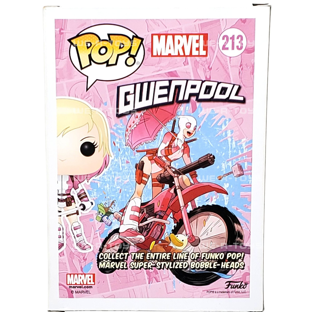 Funko Pop 213 Marvel Unmasked Gwenpool Exclusive Vinyl Bobble-Head