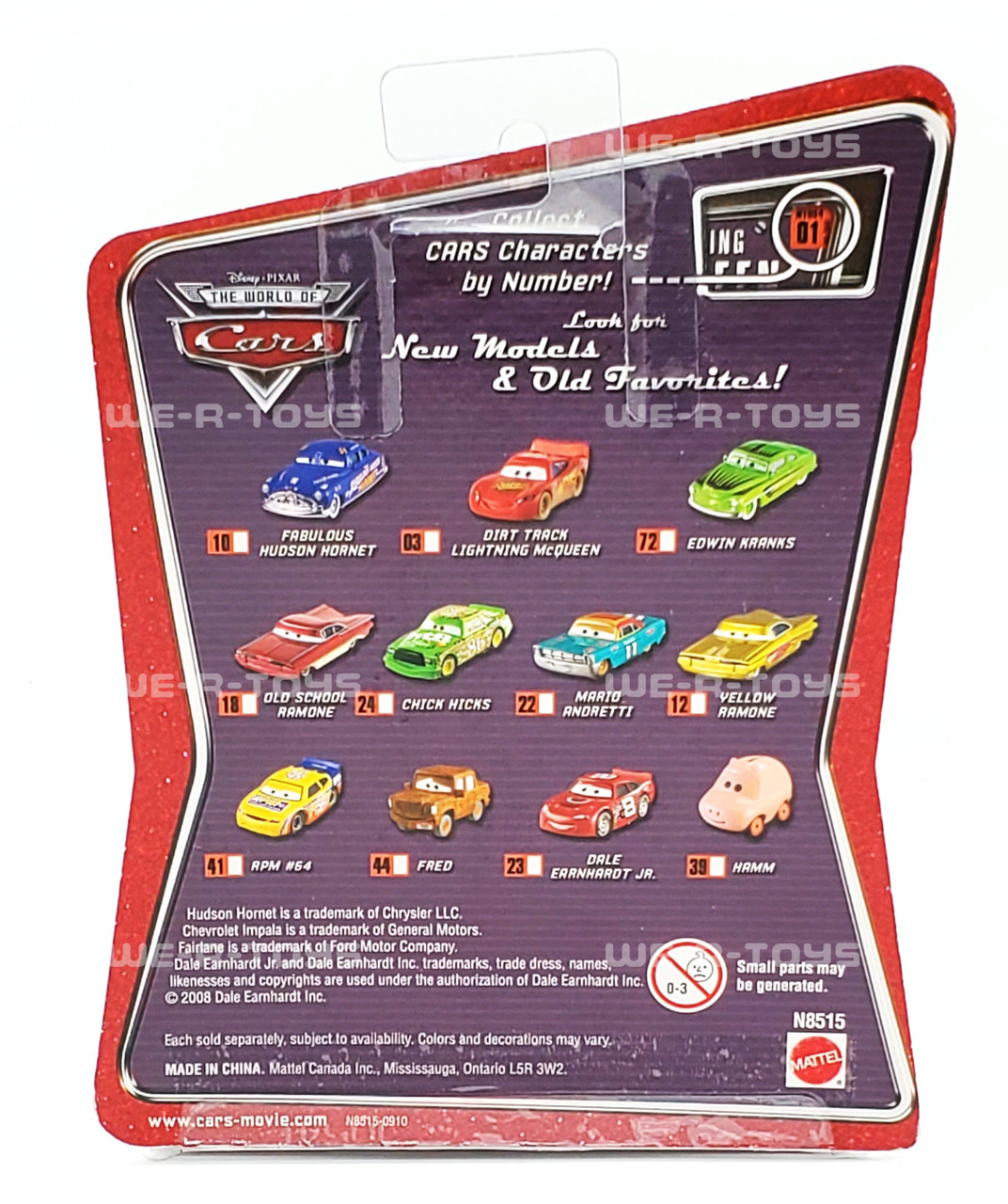 Disney Pixar The World of Cars 93 Spare Mint 1:55 Die Cast
