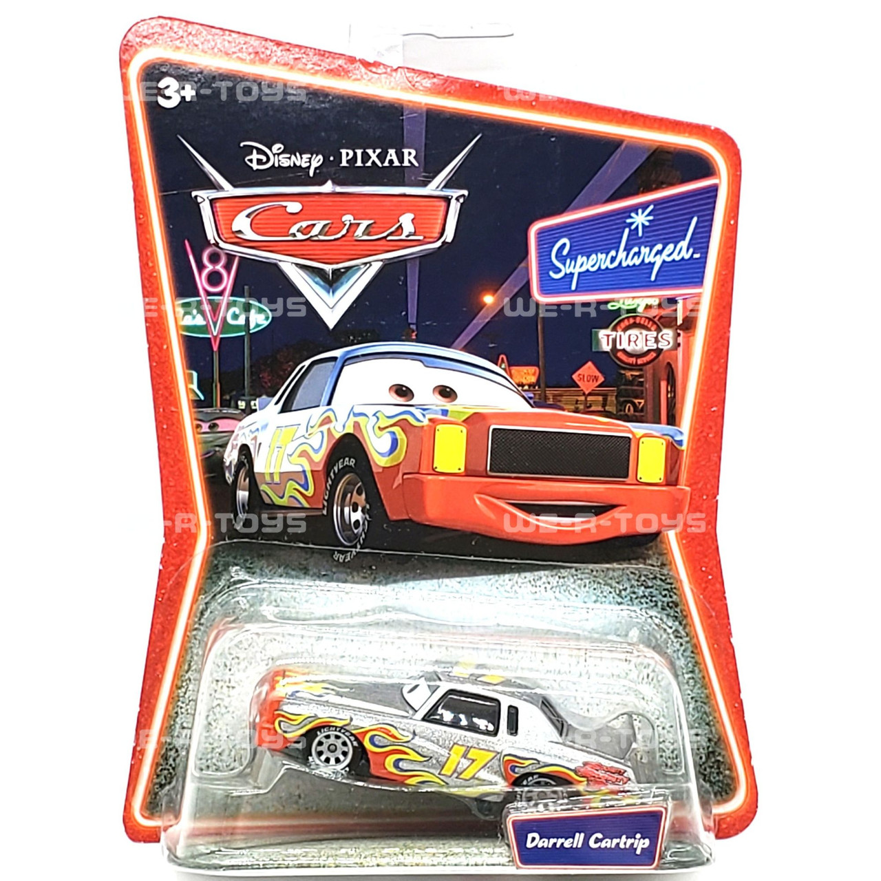 Disney Pixars Cars Supercharged Darrell Cartrip 1:55 Die Cast Car