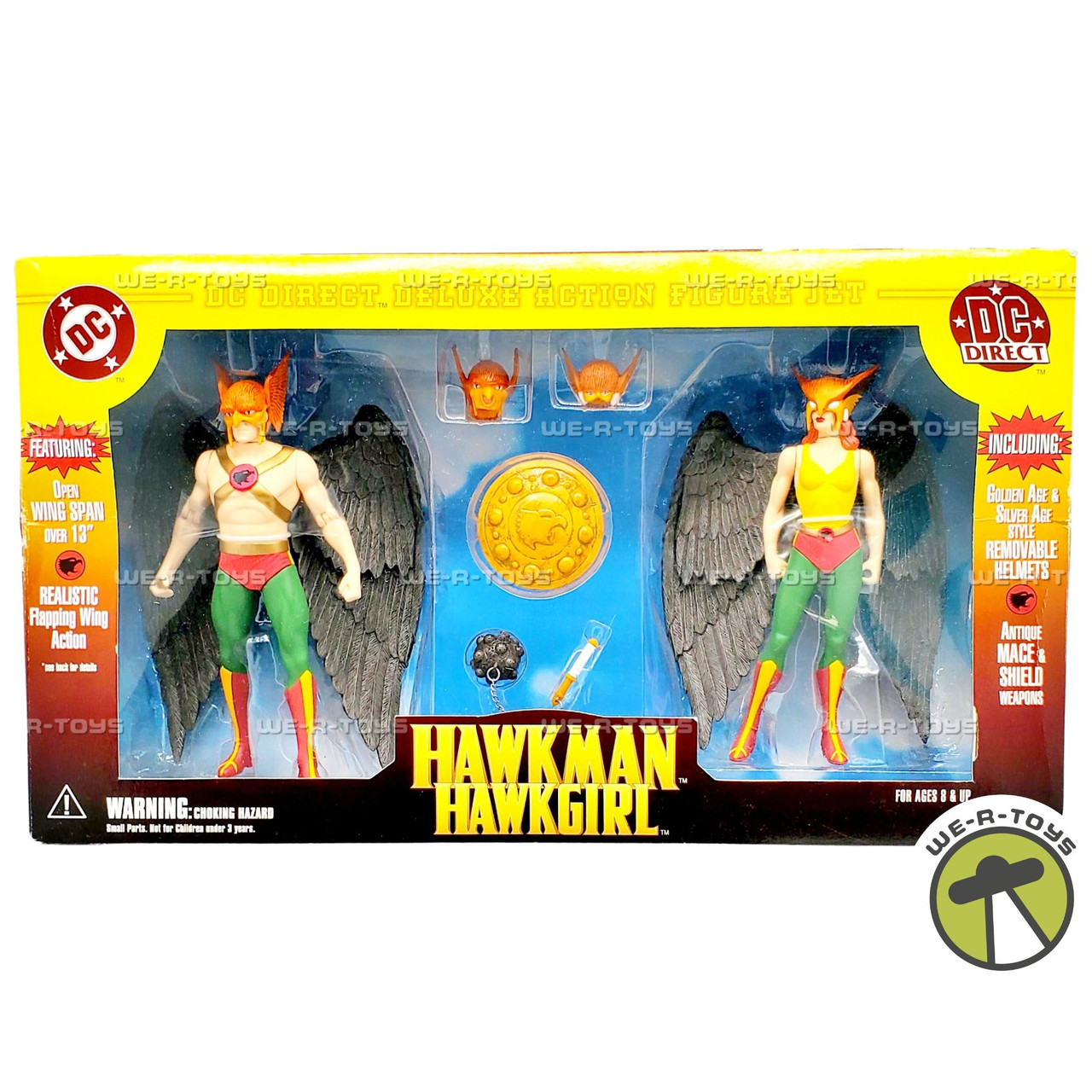 DC Hawkman and Hawkgirl Deluxe Action Figure Set by DC Direct - We