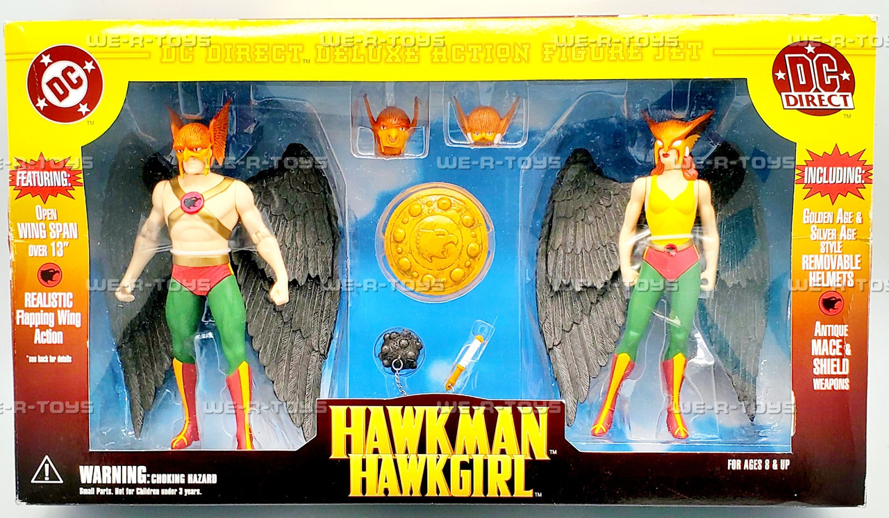 DC Hawkman and Hawkgirl Deluxe Action Figure Set by DC Direct - We