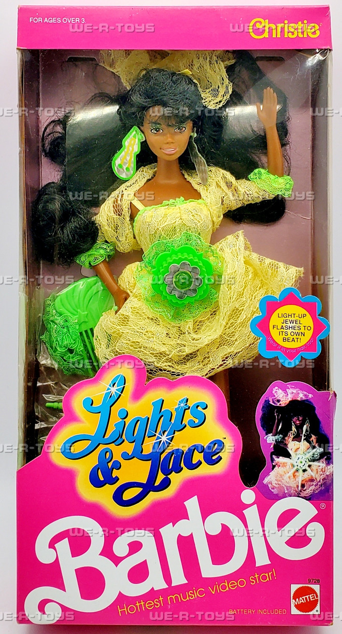 レア！NY購入 バービー&ケリー ジェット barbie アフリカンアメリカン Barbie Lights and Lace Christie Doll African American 1990