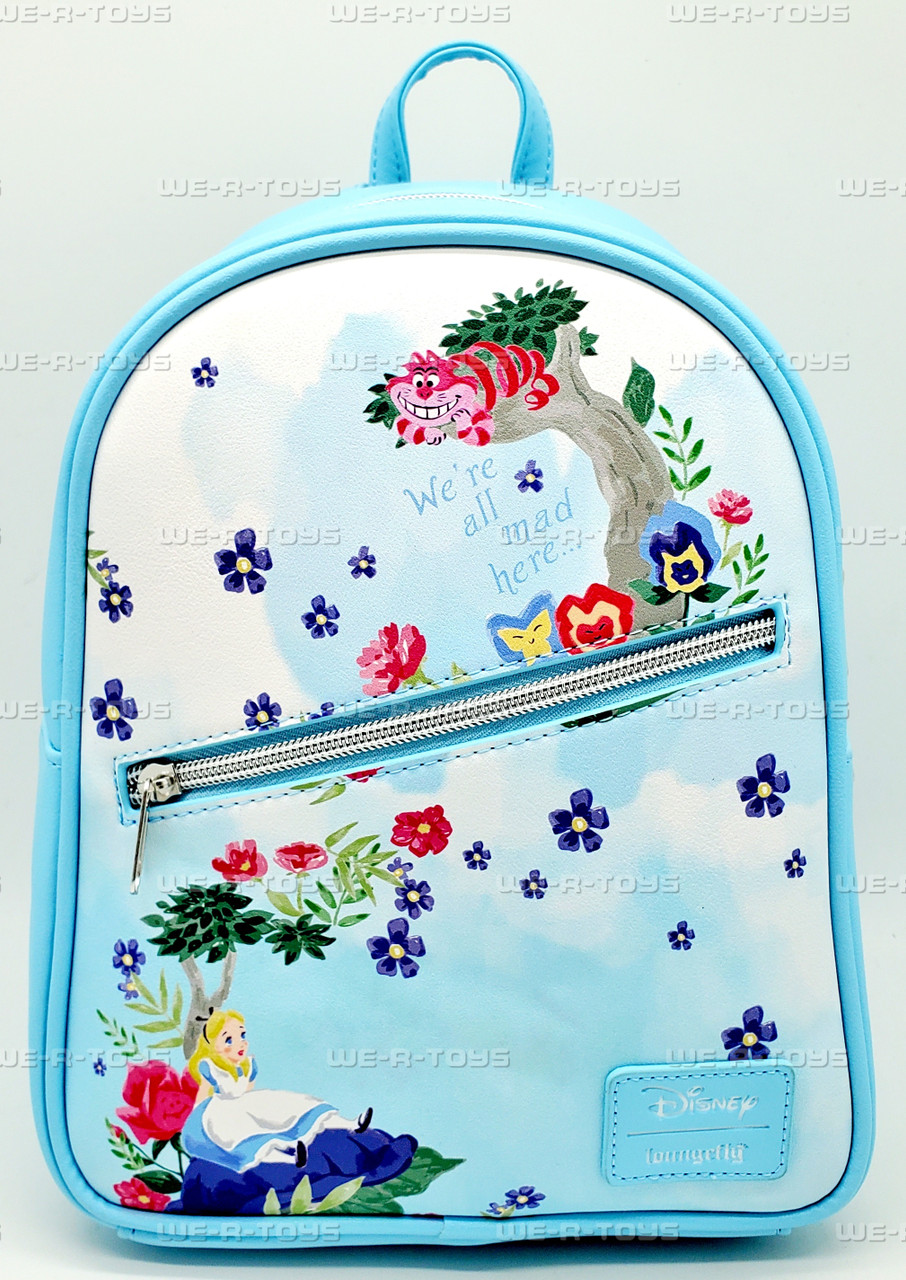 disney mini backpack alice in wonderland Loungefly Panels Fans of Disney will love the various scenes and characters from the film depicted on the bag NEW Loungefly Disney Alice in