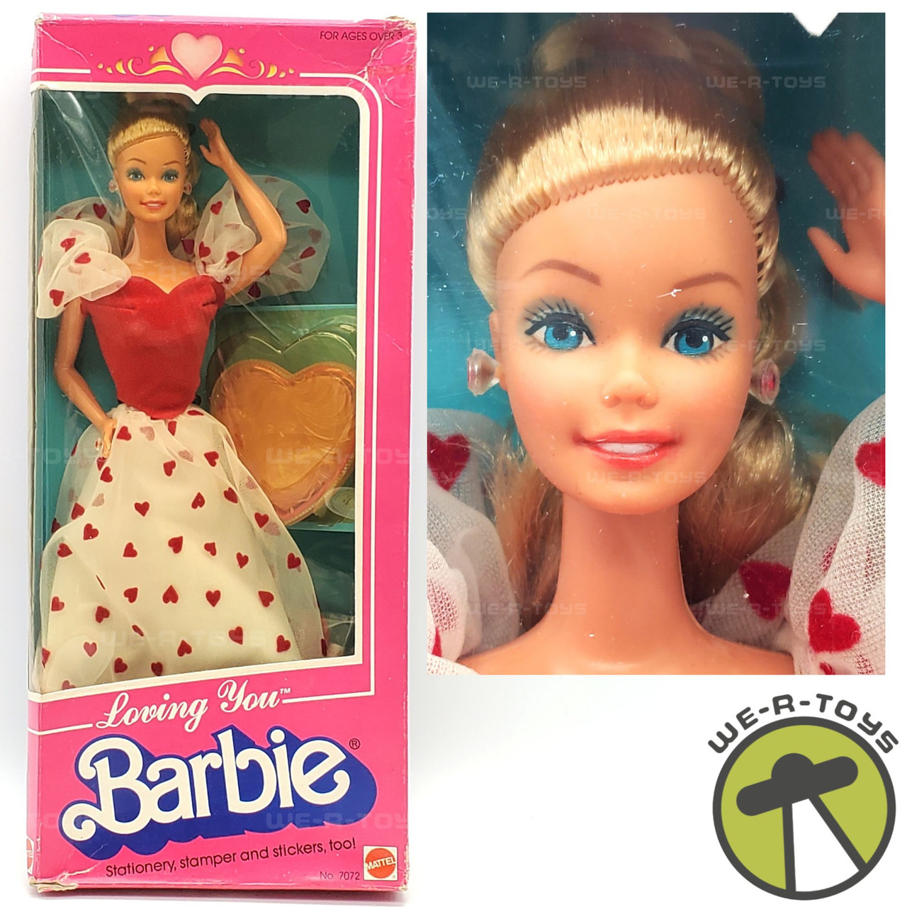 Barbie Loving You Doll 1983 Mattel #7072 Red Heart Dress NEW - We-R-Toys Barbie Loving You Doll 1983 Mattel #7072 Red Heart Dress NEW - We-R-Toys